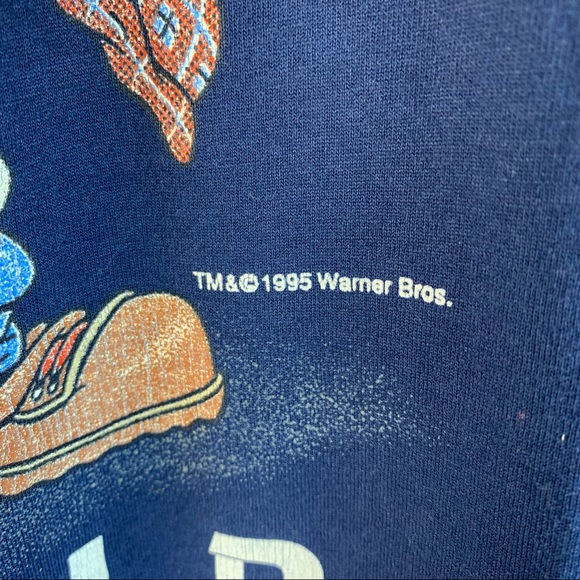 VTG Looney Tunes 1995 90's Streetwear Taz Tasmanian Devil Men's Graphic T-shirt - Picture 3 of 10